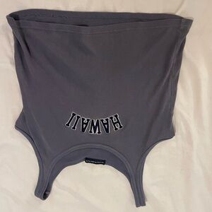 Brandy Melville Gray Hawaii Tank Top